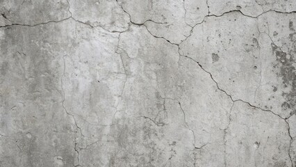 Obraz premium A close-up view of a cracked and weathered concrete wall with a rough and uneven surface.