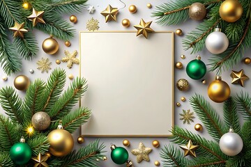 New Year's greeting card Merry Christmas. Christmas background