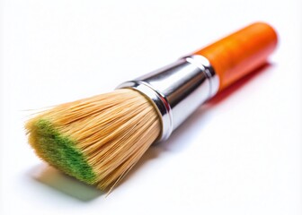 Fototapeta premium Beautiful Tilt-Shift Photography of a Drawing Brush Isolated on White Background, Showcasing Artistic Tools, Creativity, and Craftsmanship for Art Enthusiasts and Designers