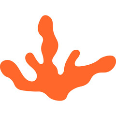 Abstract Seaweed Shape