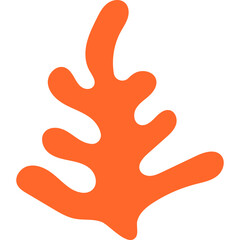 Abstract Seaweed Shape