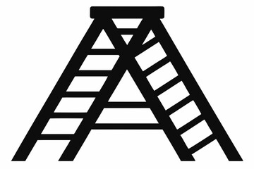 ladder silhouette, ladder vector silhouette