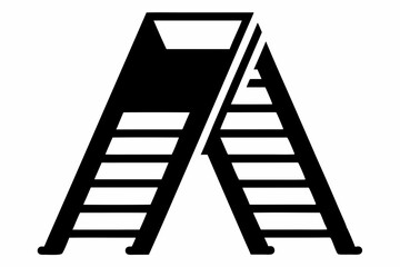 ladder silhouette, ladder vector silhouette