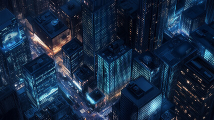 Futuristic City Nightscape