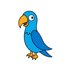 Parrot cartoon vector