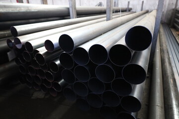 steel pipe product group square pipe Construction steel products such as black steel pipes, image...