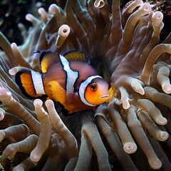 Beautiful view of sea corals and underwater world and beautiful fishes.