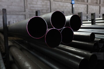 steel pipe product group square pipe Construction steel products such as black steel pipes, image...
