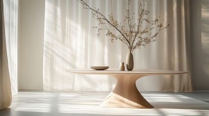 Elegant dining table with timeless design, shown separately on a white backdrop for precise observation.
