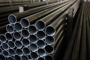 steel pipe product group square pipe Construction steel products such as black steel pipes, image...