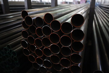 steel pipe product group square pipe Construction steel products such as black steel pipes, image...