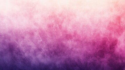 Fototapeta premium Grainy texture applied to a gradient of rose pink to twilight purple, faint mist-like effect enhancing the visual depth,