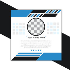 Modern client testimonial, customer feedback social media post template layout or web banner design with color variation template. Customer feedback testimonial social media post web banner template.