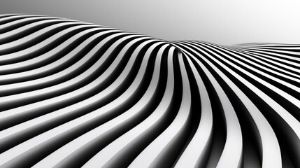 Zebra stripes fading and merging into one another, creating a soft, flowing texture in an abstract monochrome pattern. Abstract zebra print, Soft blended texture