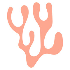 Coral Abstract Shape