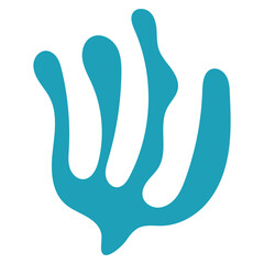 Coral Abstract Shape