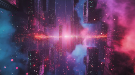 Futuristic Sci-Fi Cityscape