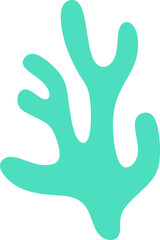 Coral Abstract Shape