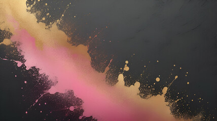 neon Charcoal Gray, Rose Pink, Gold glowing gradient background, a soft grainy noise texture with shimmering highlights and Smooth Transitions for a dynamic effect