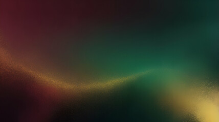 neon Deep Burgundy, Forest Green, Gold glowing gradient background, a soft grainy noise texture with shimmering highlights and Smooth Transitions for a dynamic effect