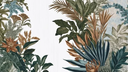 Antique Botanical Art Featuring Detailed Plant Life and Vintage Flower Illustrations
