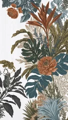 Exquisite Hand-Drawn Botanical Illustration with Natural Plant Life in Antique Art Style