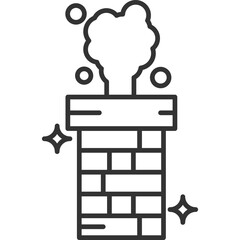 Chimney Line Icon