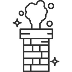 Chimney Line Icon