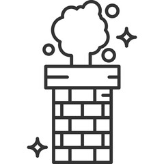 Chimney Line Icon