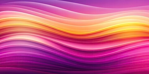 Obraz premium abstract pink purple and yellow gradient waves background Panoramic