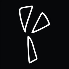 hand drawing abstrad=ct and arrow doodles element stock popular simple design