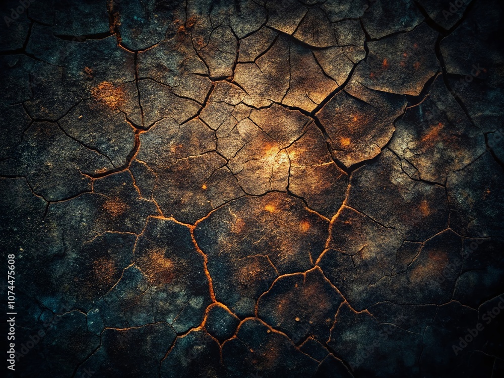 Aufkleber dark textured background with cracks and subtle highlights for artistic and design use, perfect for 