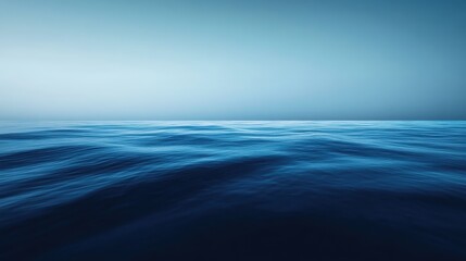 Obraz premium Calm Blue Ocean Under a Clear Sky