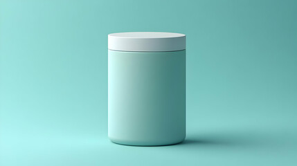 Simple Cylindrical Container Mockup - 3D Render