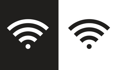 wifi icon. Wi-Fi network connection symbol. vector illustration.