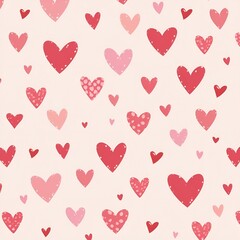seamless pattern with hearts