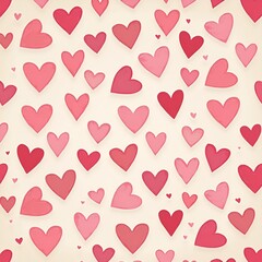 seamless pattern with hearts