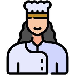 chef filled line icon