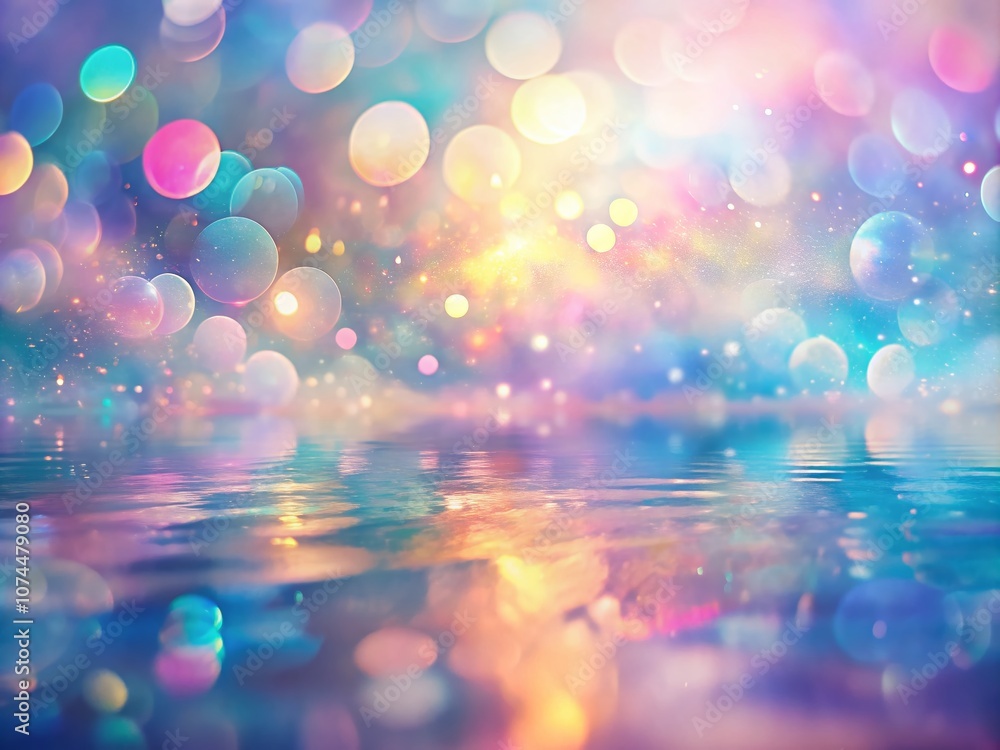 Poster dreamy abstract pastel background with iridescent streaks perfect for creative projects and visual a