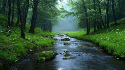 Obraz premium River Landscape