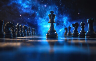 Chess King Under Stars.