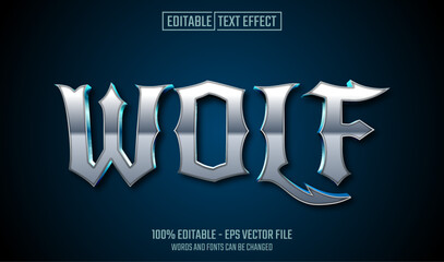 wolf editable text effect © Riskidesign
