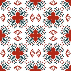 seamless pattern with flowers