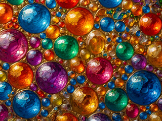 colorful christmas balls