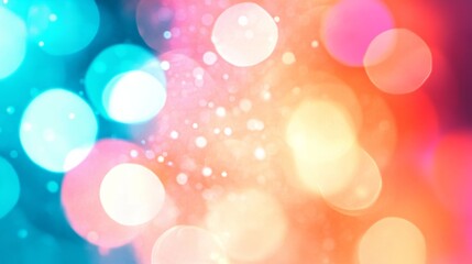 Obraz premium Colorful Bokeh Light Circles Background