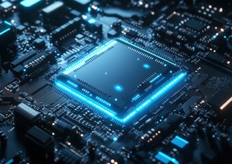 Fototapeta premium Circuit Board Glow.