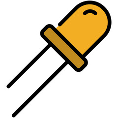 diode filled line icon
