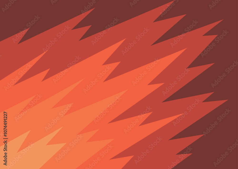 Poster abstract background with gradient zigzag line pattern and with some copy space area