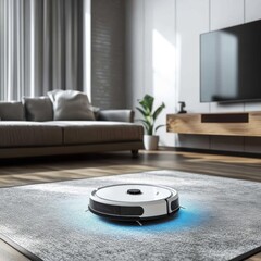 home cleaning robots equipped with real-time obstacle avoidance: Smart home devices that navigate around furniture and pets to maintain a clean environment
