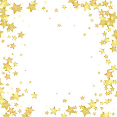 Magic stars vector overlay.  Gold stars scattered
